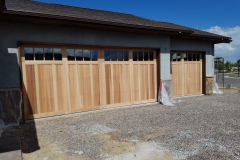 wooden garage doors