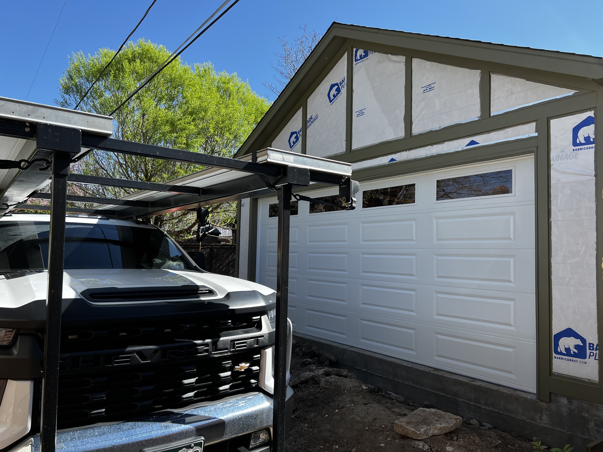 new custom garage door installation