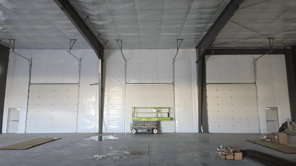 commercial steel garage doors after
