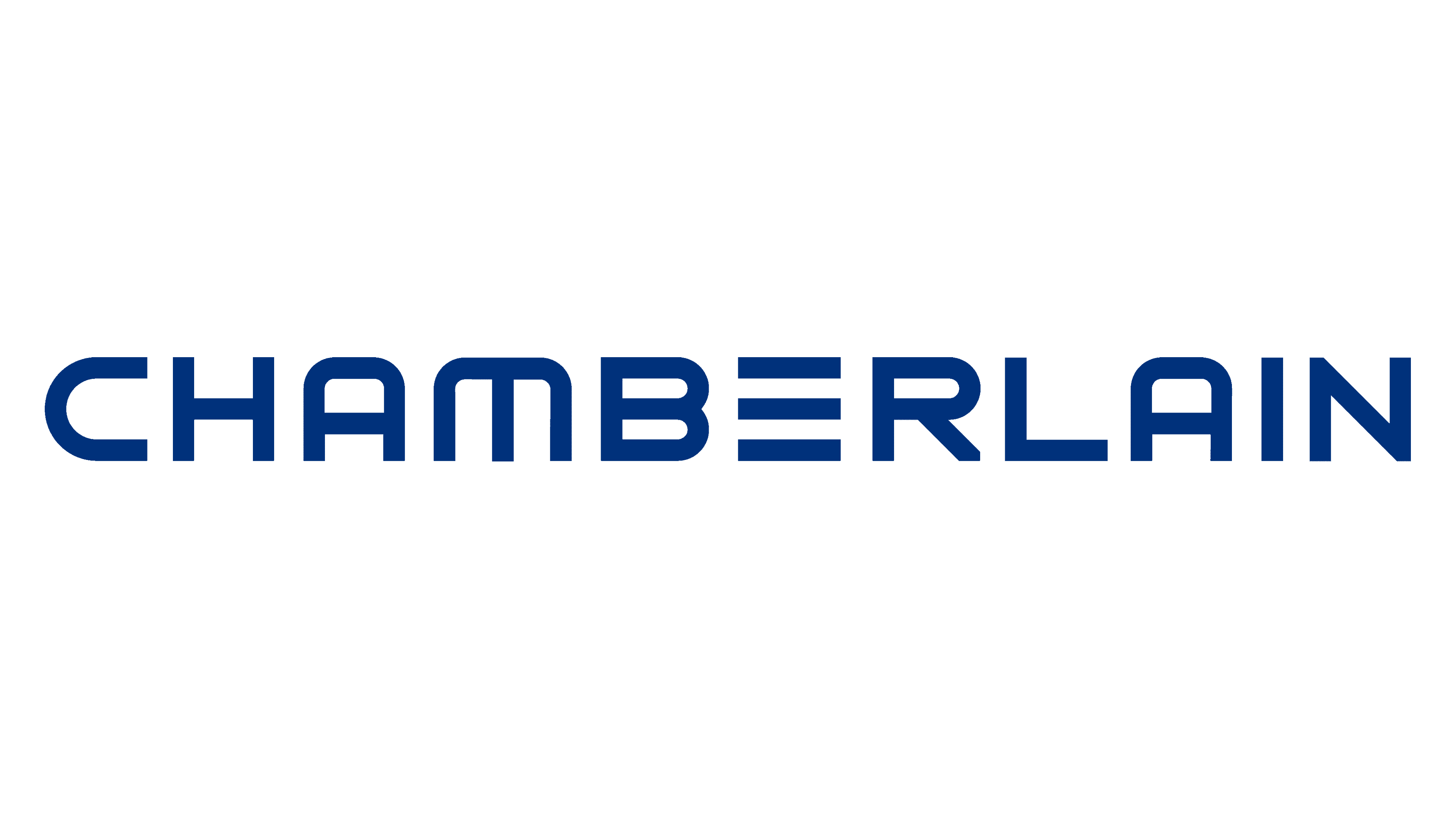 Chamberlain garage door brand logo