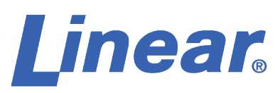 Linear garage door brand logo